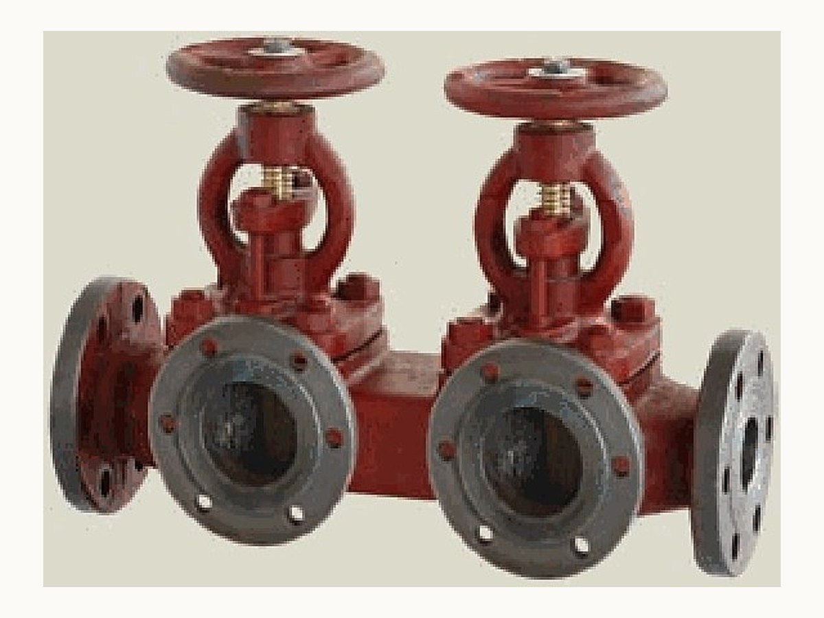 Marine Flanged Cast Iron Single Arrangement Exhaust Stop Box Valve (GB/T1856-93)