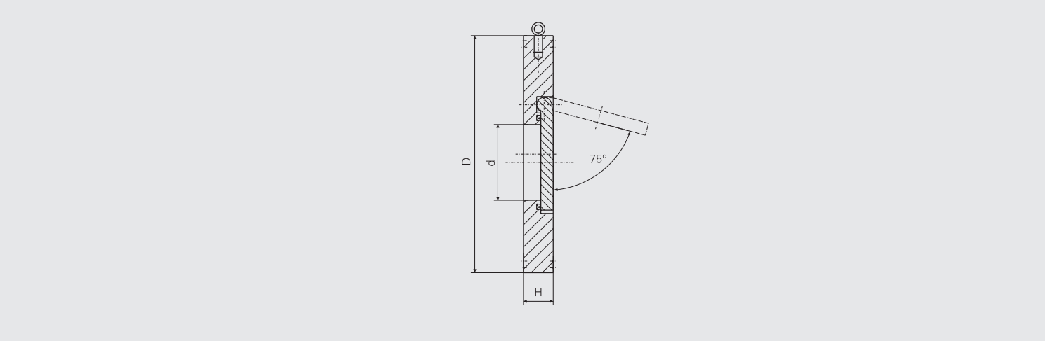 Wafer Type Check Valve (CB/T3819-1999) Structure Drawing