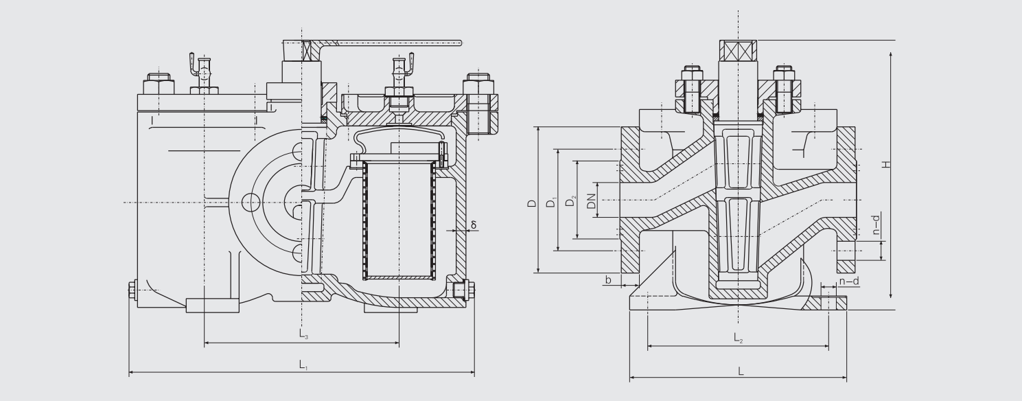 Low Pressure Coarse Oil Filter (CB/T425-94) Structure Drawing