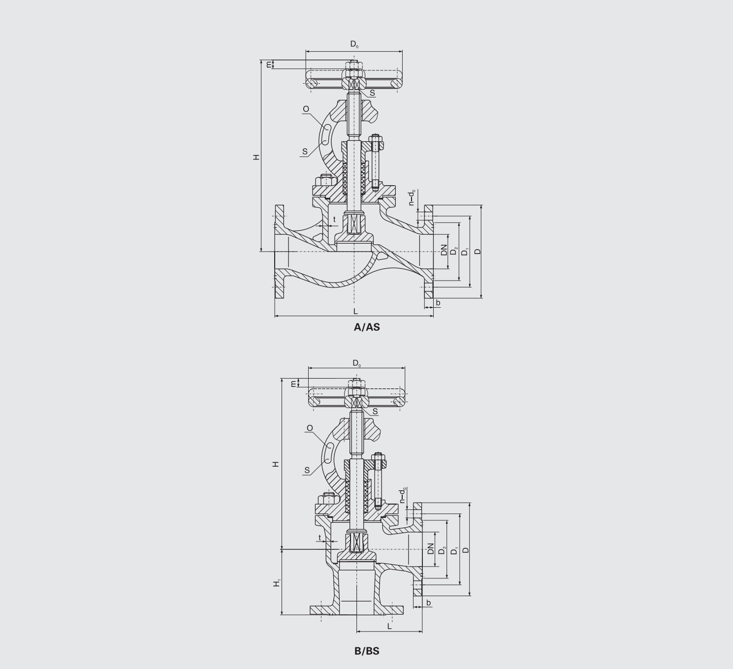 Marine Bronze Flanged Stop Check Valve (GB/T588-2008) Structure Drawing