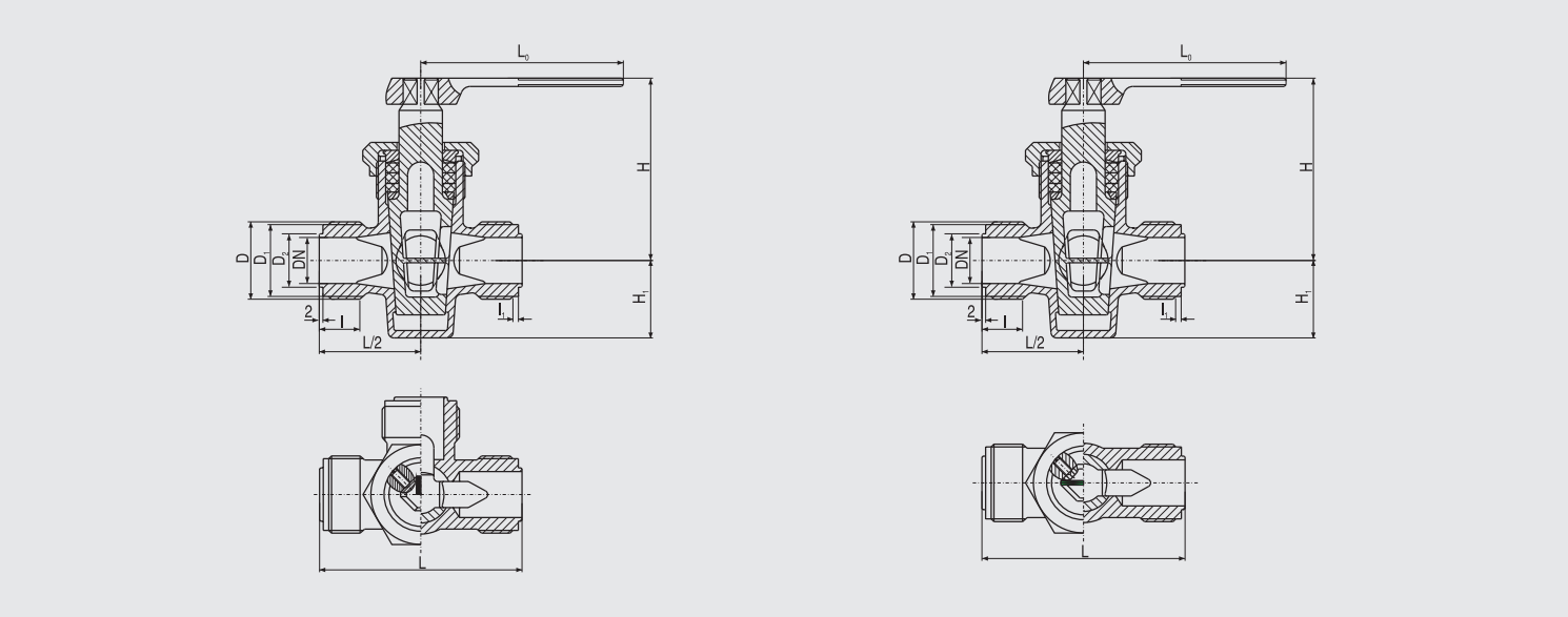 Marine Bronze Male Thread Packed Cock (GB598-80) Structure Drawing