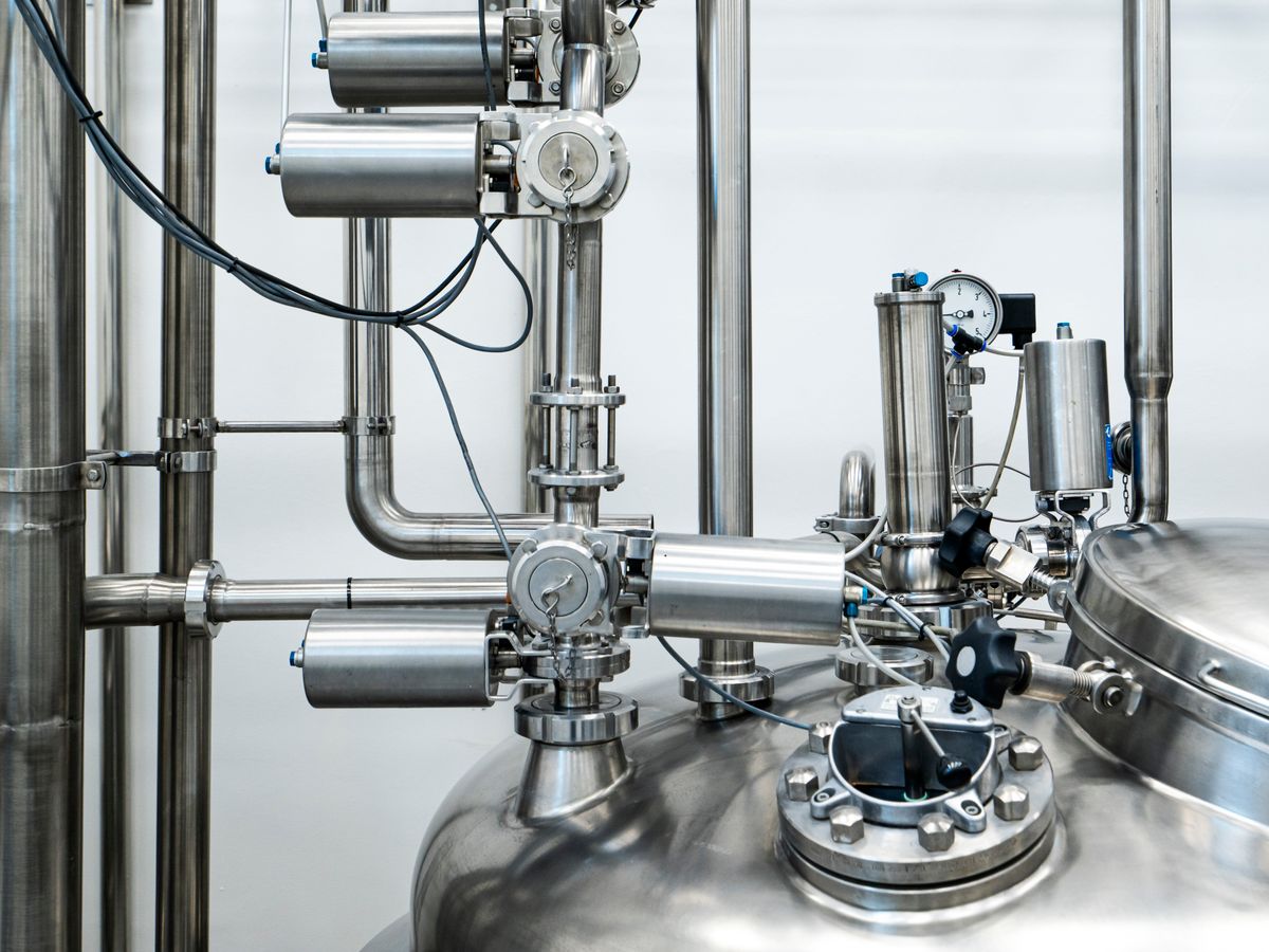 Industrial equipment and stainless pipework