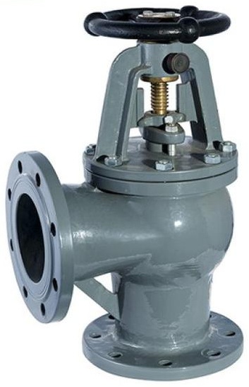 J Type Flanged Cast Steel Angle Suction Sea Valve (CB/T4021-2005)