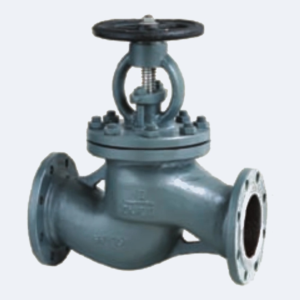 Marine globe and stop-check valve