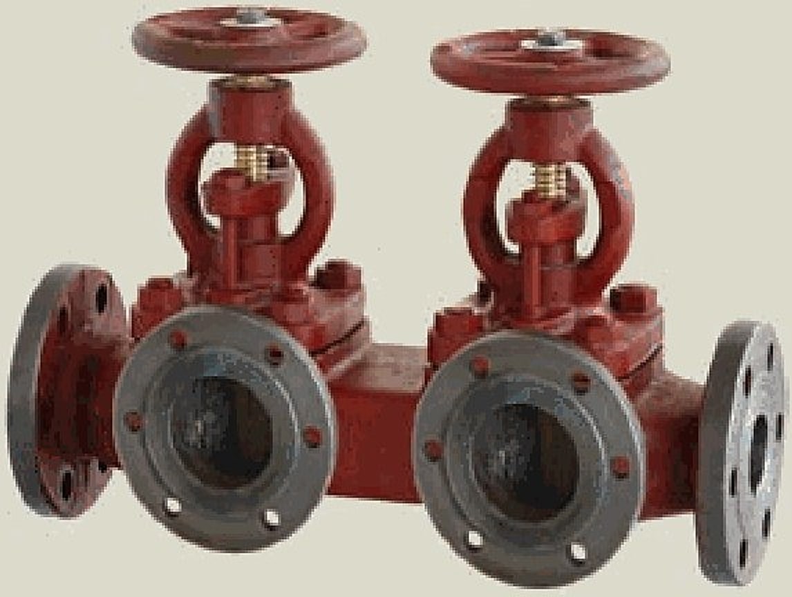 Marine Flanged Cast Iron Single Arrangement Exhaust Stop Box Valve (GB/T1856-93)